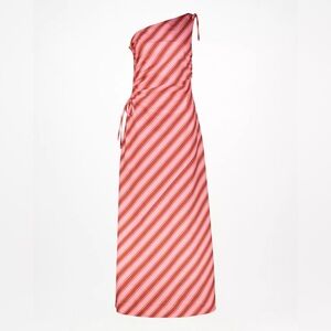 Poetry Pink and Orange One-Shoulder Dress